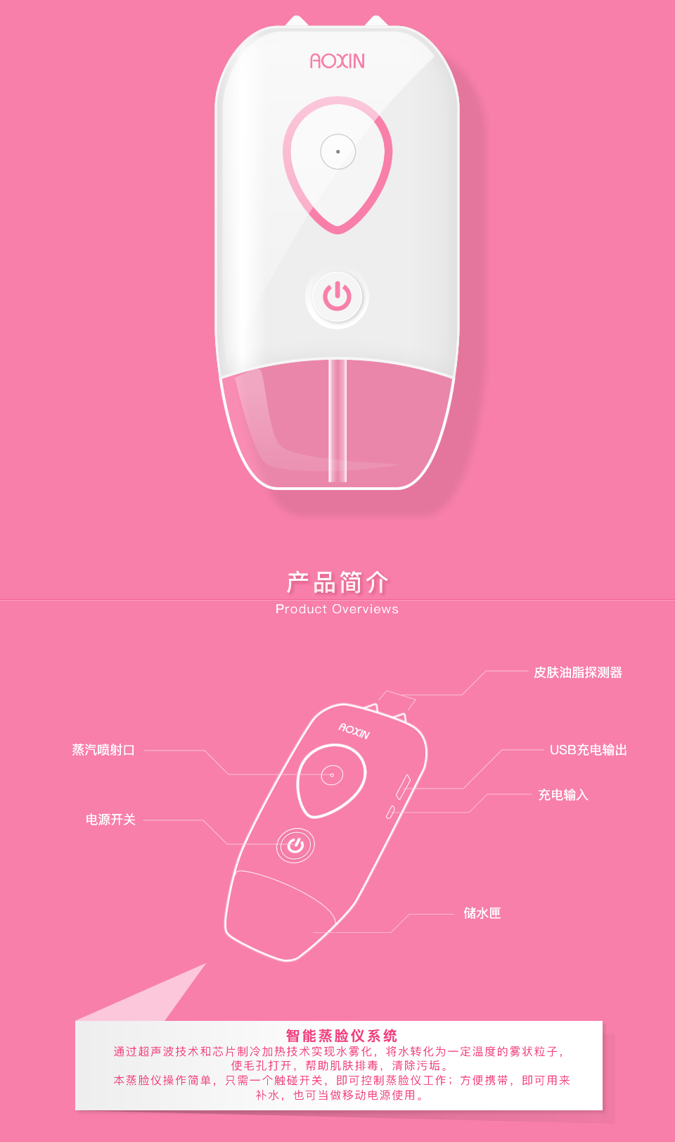 智能蒸臉儀系統(tǒng)方案開(kāi)發(fā)